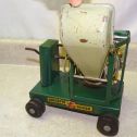 Vintage Buddy L Concrete Mixer, Pressed Steel Toy, Cement Barrel Trailer Alternate View 4