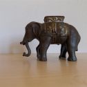 Antique 1900's Circus Elephant Cast Iron Bank AC Williams Alternate View 3
