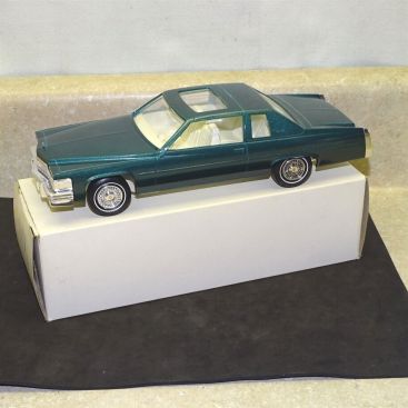 Vintage Plastic 1979 Cadillac Coupe De Ville Dealer Promo Car + Box Main Image Vintage Plastic 1979 Cadillac Coupe De Ville Dealer Promo Car + Box Main Image