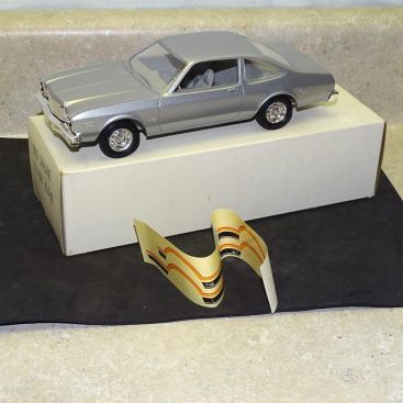 Vintage 1977 Plymouth Volare Dealer Promo Car In Box, Silver Cloud, Decals Main Image