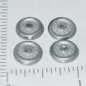 Set 4 Cast Tootsietoy Replacement Spoke Wheel Toy Parts Main Image