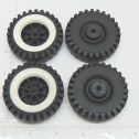 Set of 4 Tonka Plastic Wheels/Inserts Replacement Toy Parts Alternate View 2