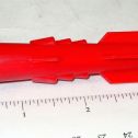 Nylint Red Plastic w/Rubber Tip Missile/Rocket Replacement Toy Part Main Image