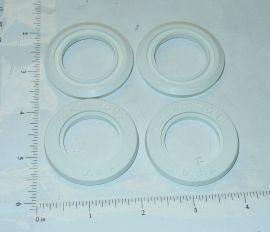 Set of 4 Tonka Whitewall Tire Insert Replacement Toy Parts