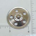 Single Zinc Plated Tonka Round Hole Hubcap Toy Part Alternate View 1