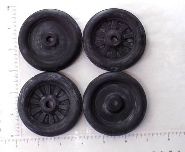 Set 4 Buddy L Simulated Spoke Rubber Wheel/Tire Replacement Toy Parts Main Image