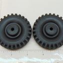 Pair of Rubber Tonka Script Tire Toy Parts Main Image