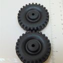 Pair of Rubber Tonka Script Tire Toy Parts Alternate View 1