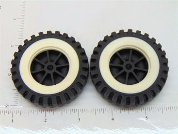 Set of 2 Tonka Plastic Wheels/Inserts Replacement Toy Parts Main Image
