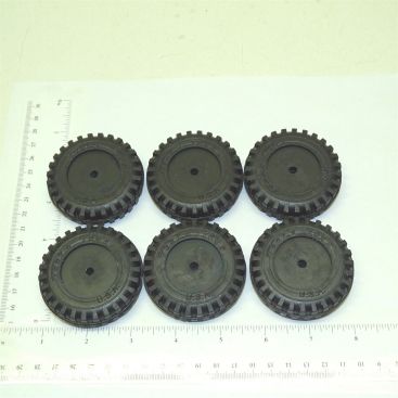 Set of 6 Rubber Tonka Script Tire Toy Parts Main Image