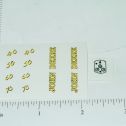 John Deere 40 50 60 70 Tractor Yellow & Black Numbers Sticker Set Main Image