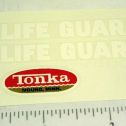 Tonka Lifeguard Jeep Sticker Set Main Image