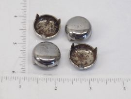 Smith Miller Set of 4 Smooth Small Hubcap Toy Parts