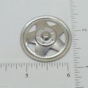 Single Plated Tonka Triangle Hole Hubcap Toy Part Alternate View 1