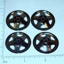 Set of 4 Plated Tonka Triangle Hole Hubcap Toy Parts Main Image