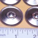 Set of 16 Zinc Plated Tonka Solid Disc Hubcap Toy Parts Semi Truck Alternate View 1
