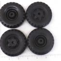 Set of 4 Buddy L 53 Ford Style Rubber Wheel/Tire Replacement Toy Parts Main Image