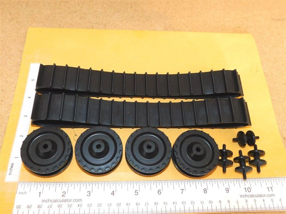 Tonka Giant Dozer Plastic Wheel/Rubber Tracks Replacement Toy Part Kit