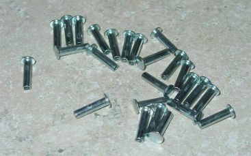 25 Semi Tubular 1/8" by 7/16" Tonka Rivets Main Image