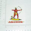 3" Tall Archer Oil Sticker Main Image