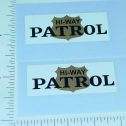 Pair Mini Tonka Jeep Hiway Patrol Door Stickers Main Image