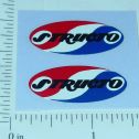 Structo Red/Wht/Blue Pair of Oval Door Stickers Main Image