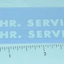Tonka White 24 Hour Service Sticker Pair Main Image