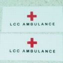 Pair Matchbox Bedford Ambulance Replacement Stickers Main Image