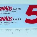 Woodette Tornado Race Car 5 Sticker Set Main Image