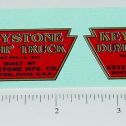 Pair Keystone Pre-War Dump Truck Sticker Set Main Image