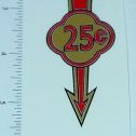 Pair 25 Cent Arrow Vending Machine Stickers Main Image