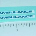 Pair Matchbox Mercedes Benz Ambulance Stickers Main Image