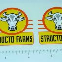 Pair Structo Farms Semi Trailer Yel/Org Stickers Main Image