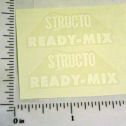 Pair Structo Ready-Mix Truck Replacement Stickers Main Image