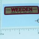 Weeden Steam Engine Replacement Sticker Main Image