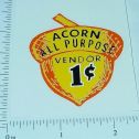 One Cent Acorn Peanut Machine Sticker Main Image