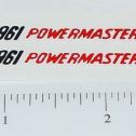 Pair Hubley Ford Powermaster 961 Tractor Stickers Main Image