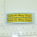 Pair Tonka Custom State Hiway Dept. Sticker Set Main Image