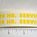 Pair Tonka 24 Hour Service Wrecker Stickers Main Image