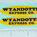 Pair Wyandotte Express Truck Oval Sticker Set Main Image