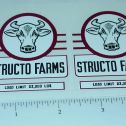 Pair Structo Farms Semi Trailer Sticker Set Main Image
