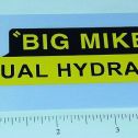 Tonka Big Mike Dual Hydraulic Dump Truck Sticker Main Image