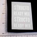 Pair Structo Ready Mix Concrete Truck Toy Replacement Stickers Main Image