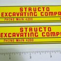 Pair Structo Excavating Company Dump Truck Stickers Main Image