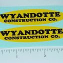 Wyandotte Construction Company Oval Sticker Pair Main Image