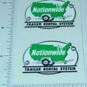 Pair Structo Nationwide Trailer Rental Stickers Main Image