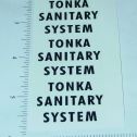 Tonka Sanitary System Truck Sticker Set Main Image