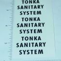 Tonka Sanitary System Truck Sticker Set Main Image