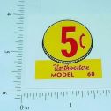 Set of 3 Northwestern Model 60 5 Cent Vend Stickers V-2 Main Image