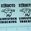 Pair Structo Livestock Trucking Sticker Set Main Image